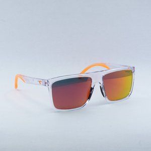 Carrera 8055/S 0900 UZ Rectangle Sunglasses - Crystal/Red Multilayer